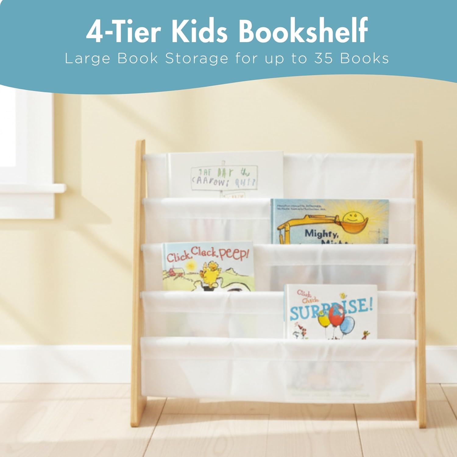 Montessori 3 Shelf Bookcase, Bookshelves