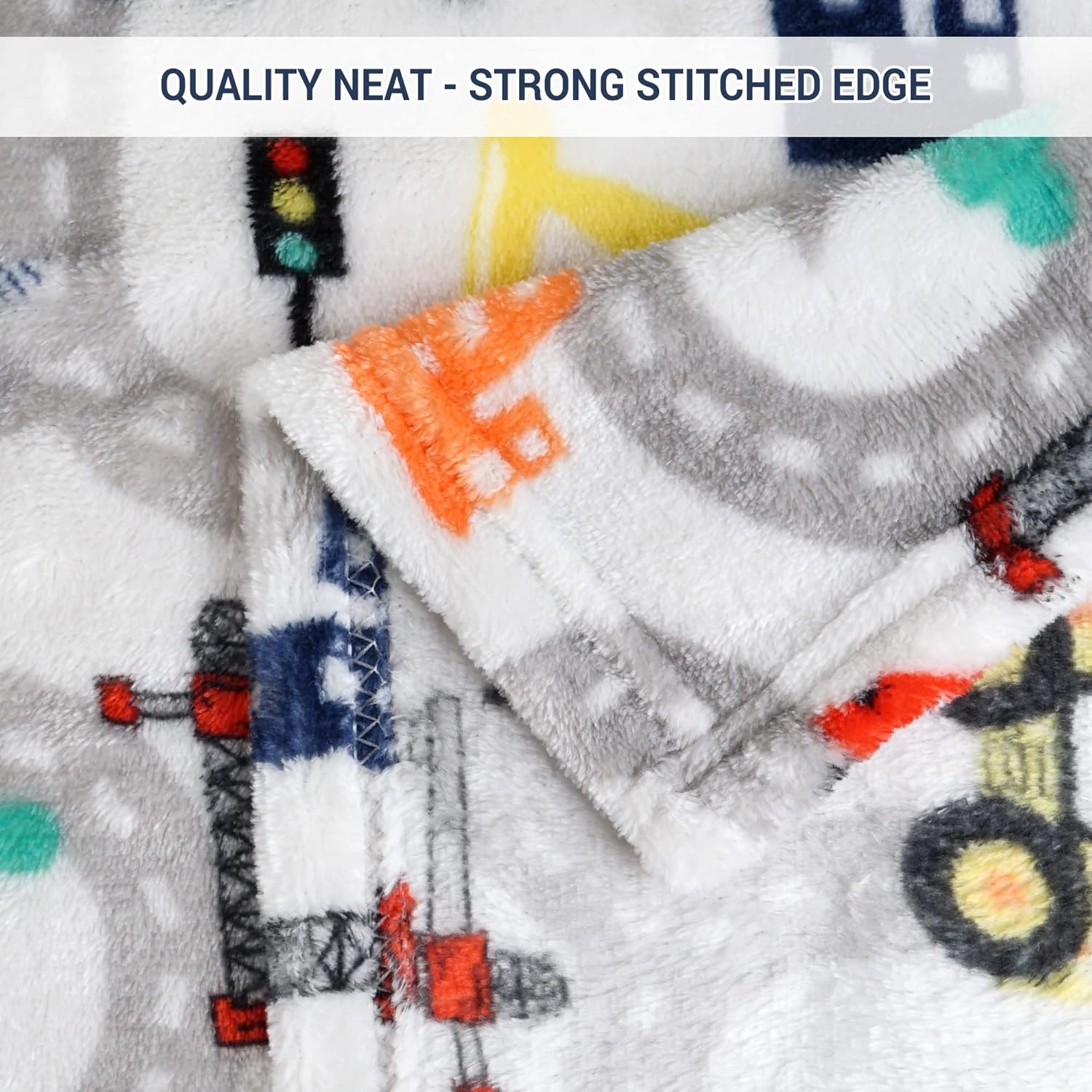 Truck Blanket for Boys, Kids Throw Blanket for Boys and Girls Soft Cozy Flannel, Cute Truck Blanket for Sofa Couch Bed, Christmas Birthday Gift for Kids, 50x60 Inches